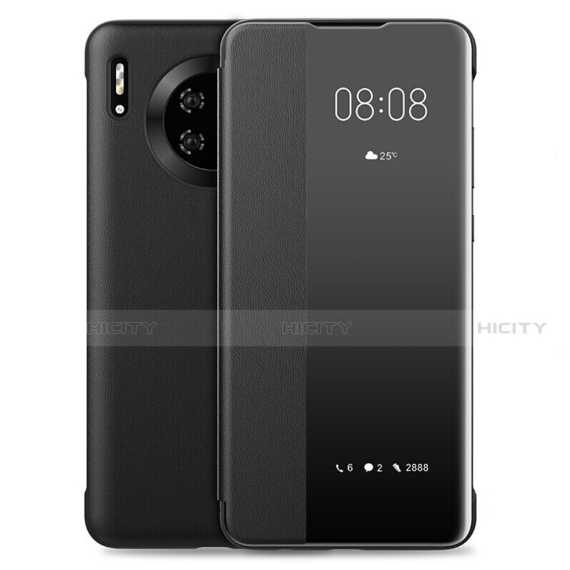 Custodia Portafoglio In Pelle Cover con Supporto L01 per Huawei Mate 30E Pro 5G Nero