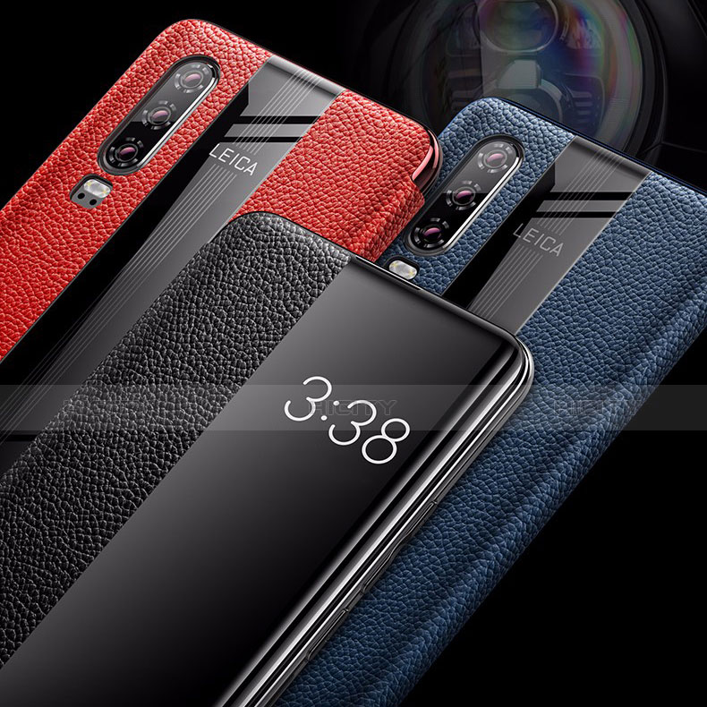 Custodia Portafoglio In Pelle Cover con Supporto L01 per Huawei P30