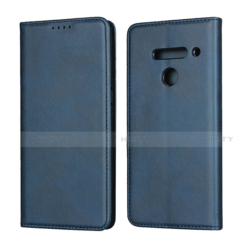 Custodia Portafoglio In Pelle Cover con Supporto L01 per LG V50 ThinQ 5G Blu