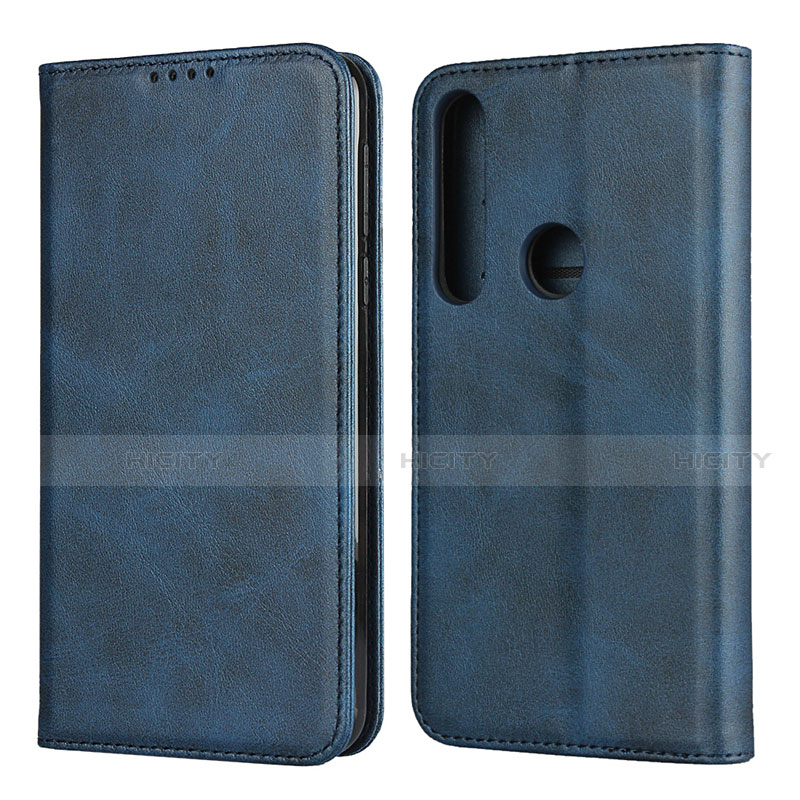 Custodia Portafoglio In Pelle Cover con Supporto L01 per Motorola Moto G8 Play Blu