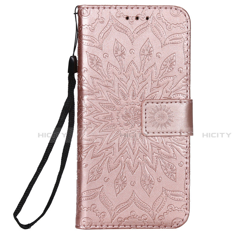 Custodia Portafoglio In Pelle Cover con Supporto L01 per Nokia 2.3 Oro Rosa