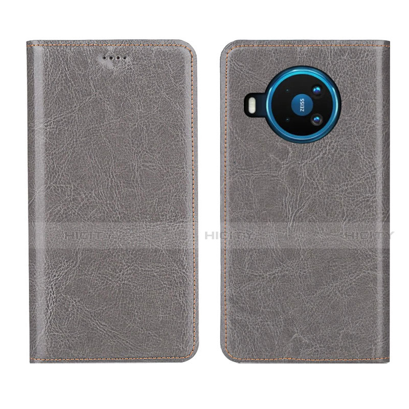 Custodia Portafoglio In Pelle Cover con Supporto L01 per Nokia 8.3 5G Grigio