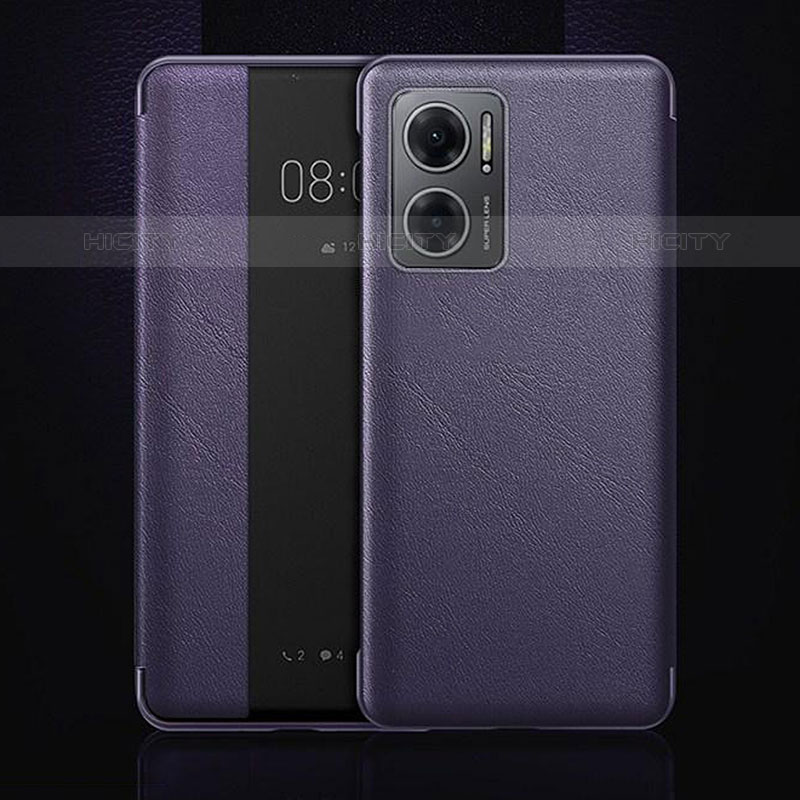 Custodia Portafoglio In Pelle Cover con Supporto L01 per OnePlus Nord N300 5G Viola