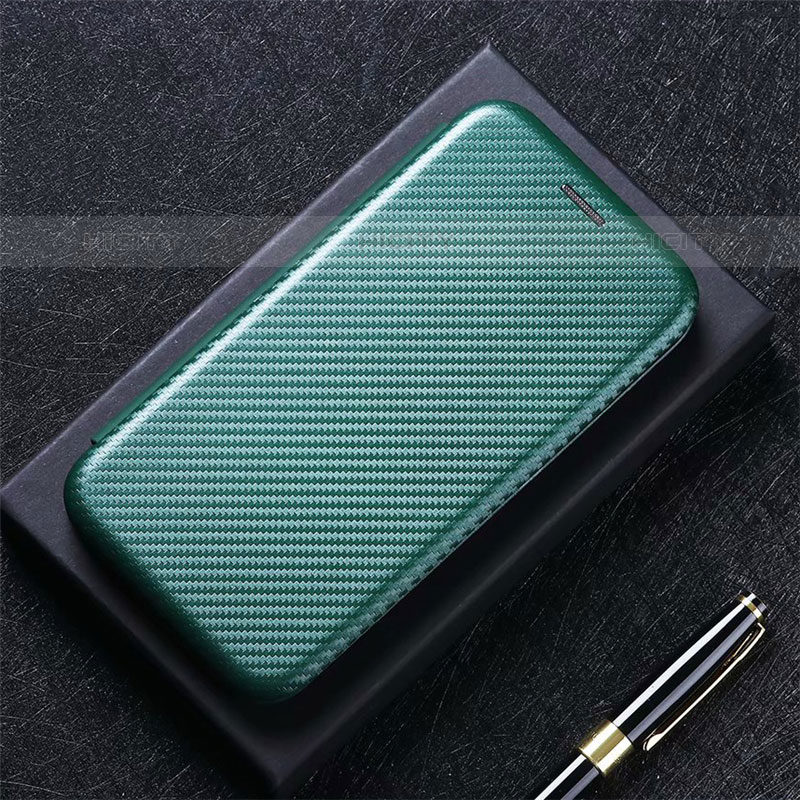 Custodia Portafoglio In Pelle Cover con Supporto L01 per Oppo A35 Verde