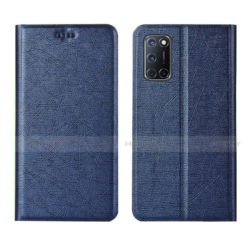 Custodia Portafoglio In Pelle Cover con Supporto L01 per Oppo A92