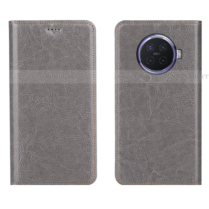 Custodia Portafoglio In Pelle Cover con Supporto L01 per Oppo Ace2 Grigio