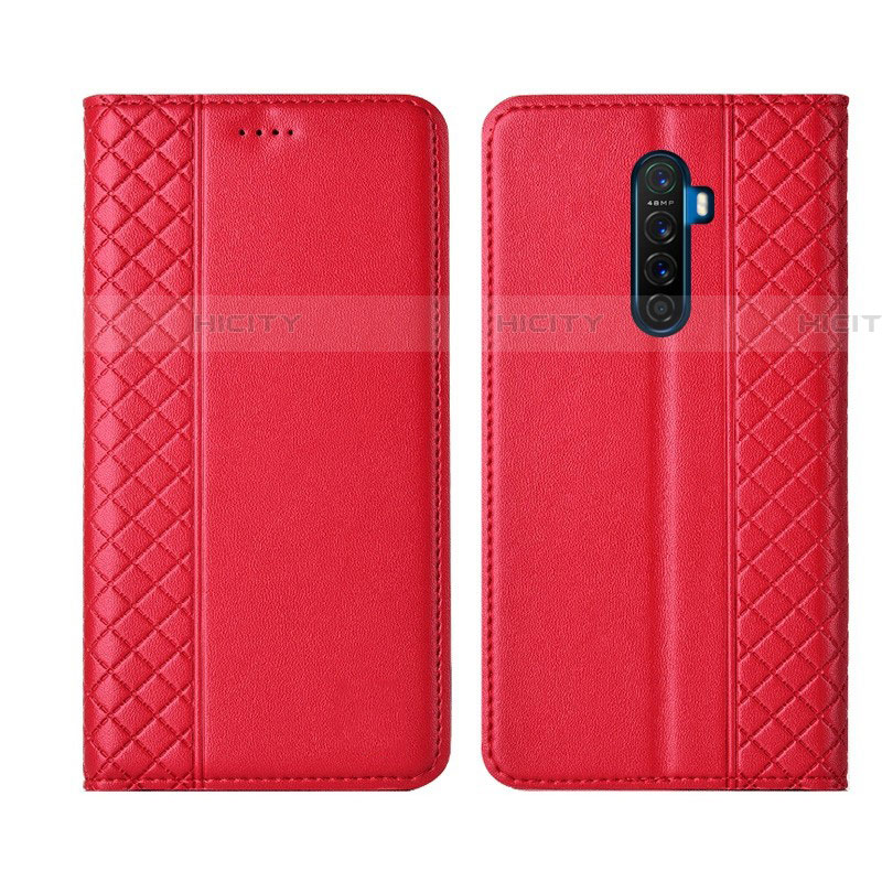 Custodia Portafoglio In Pelle Cover con Supporto L01 per Oppo Reno Ace Rosso