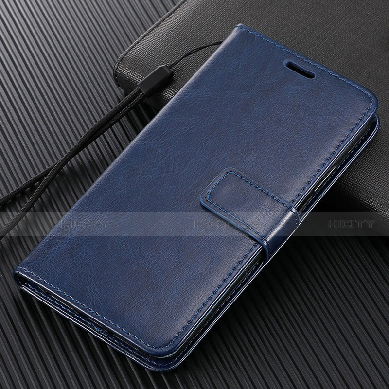 Custodia Portafoglio In Pelle Cover con Supporto L01 per Oppo Reno2 Z Blu