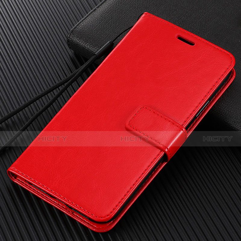 Custodia Portafoglio In Pelle Cover con Supporto L01 per Oppo Reno2 Z Rosso