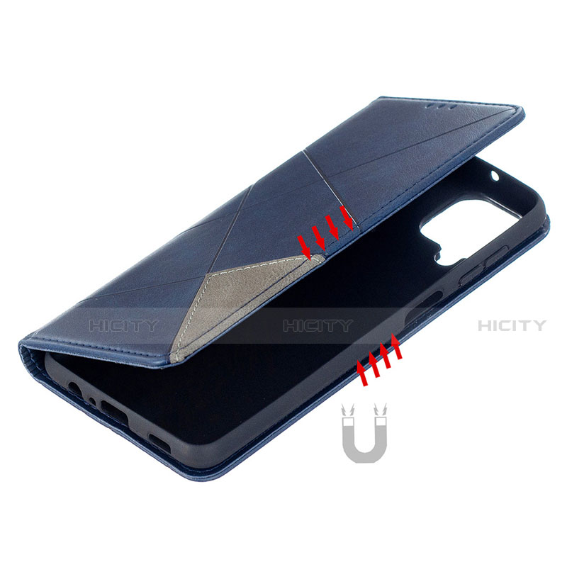 Custodia Portafoglio In Pelle Cover con Supporto L01 per Samsung Galaxy A12