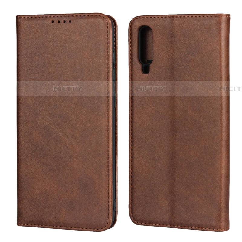 Custodia Portafoglio In Pelle Cover con Supporto L01 per Samsung Galaxy A70S Marrone