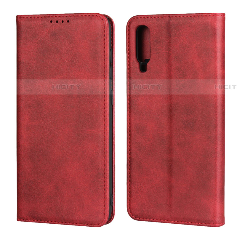 Custodia Portafoglio In Pelle Cover con Supporto L01 per Samsung Galaxy A90 5G Rosso