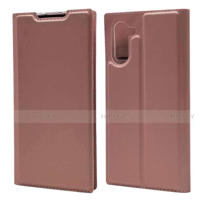 Custodia Portafoglio In Pelle Cover con Supporto L01 per Samsung Galaxy Note 10 Oro Rosa