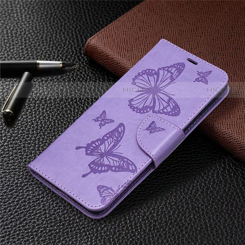 Custodia Portafoglio In Pelle Cover con Supporto L01 per Samsung Galaxy S20 FE 2022 5G Lavanda