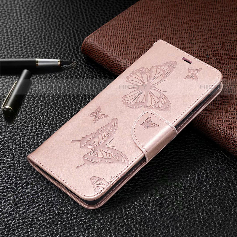 Custodia Portafoglio In Pelle Cover con Supporto L01 per Samsung Galaxy S20 Lite 5G Oro Rosa