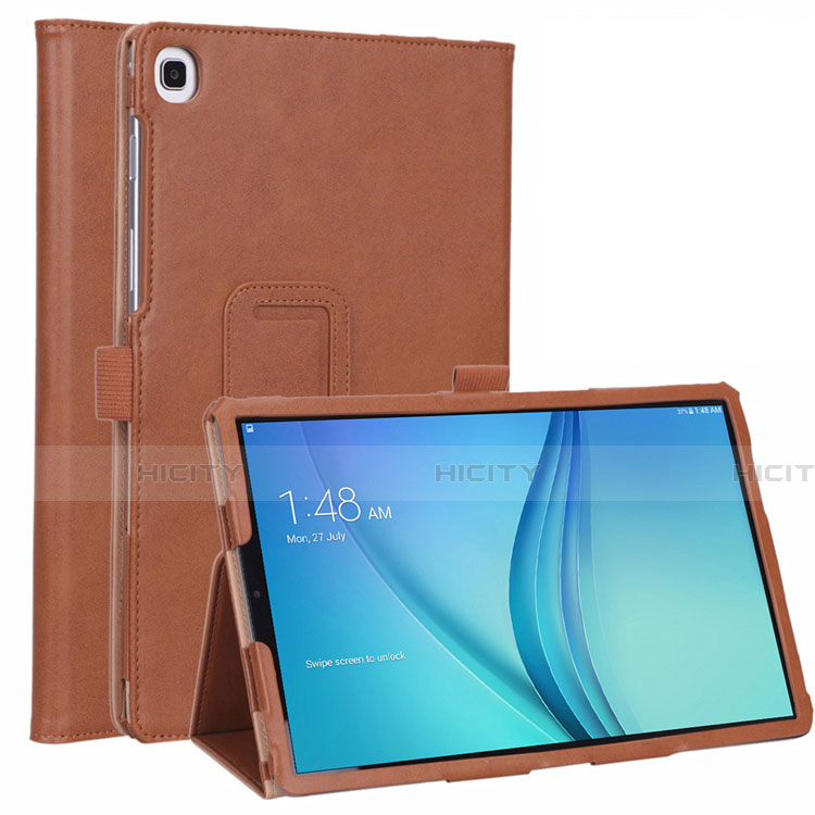 Custodia Portafoglio In Pelle Cover con Supporto L01 per Samsung Galaxy Tab S5e 4G 10.5 SM-T725 Marrone