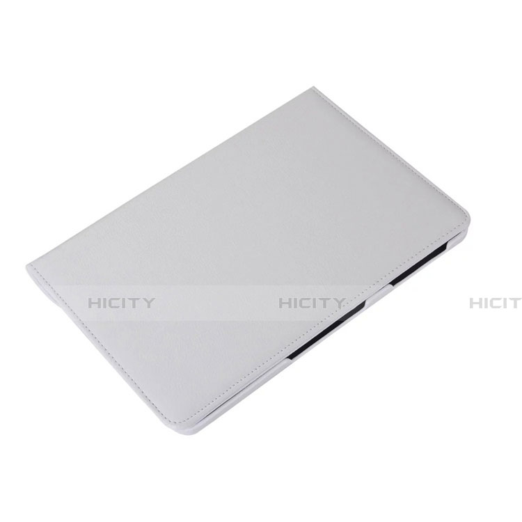 Custodia Portafoglio In Pelle Cover con Supporto L01 per Samsung Galaxy Tab S6 Lite 4G 10.4 SM-P615 Bianco