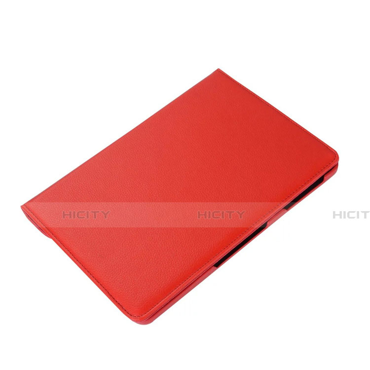 Custodia Portafoglio In Pelle Cover con Supporto L01 per Samsung Galaxy Tab S6 Lite 4G 10.4 SM-P615 Rosso