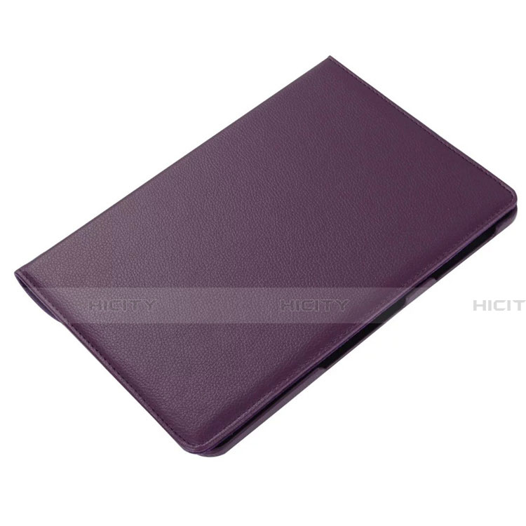 Custodia Portafoglio In Pelle Cover con Supporto L01 per Samsung Galaxy Tab S6 Lite 4G 10.4 SM-P615 Viola