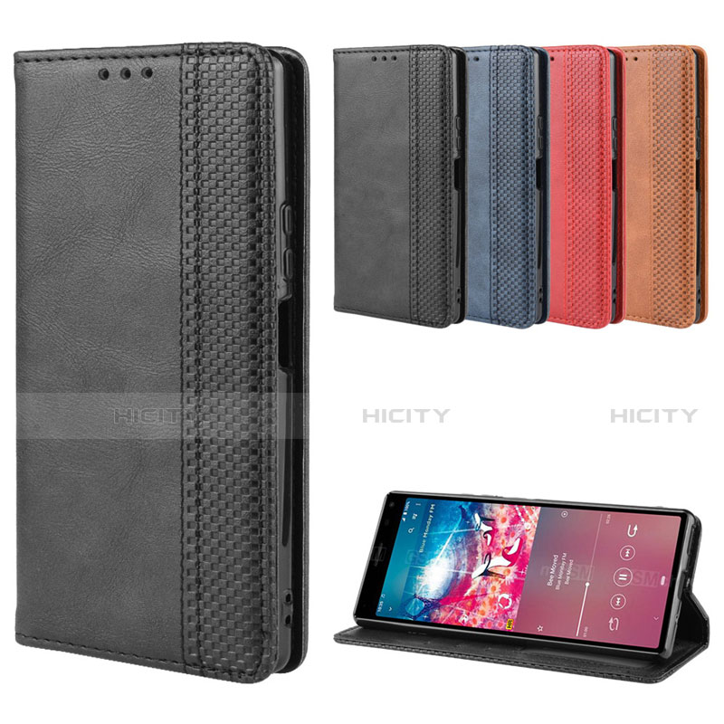 Custodia Portafoglio In Pelle Cover con Supporto L01 per Sony Xperia 8 Lite