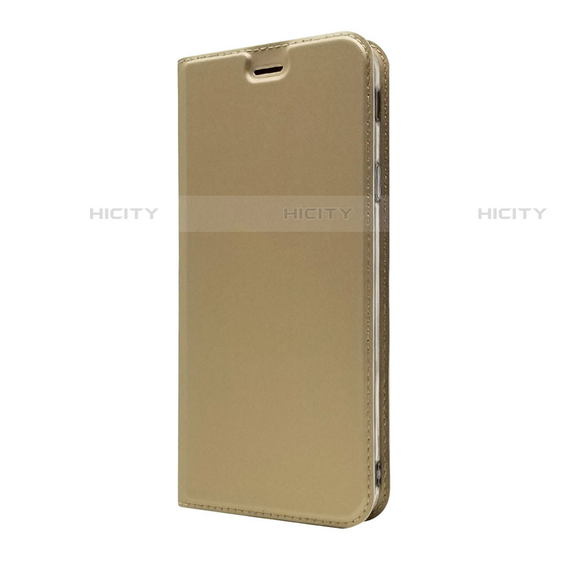 Custodia Portafoglio In Pelle Cover con Supporto L01 per Sony Xperia XA3 Oro