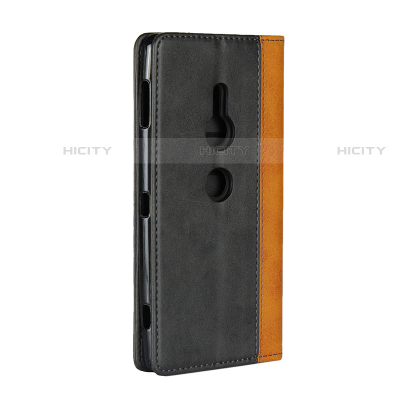 Custodia Portafoglio In Pelle Cover con Supporto L01 per Sony Xperia XZ2