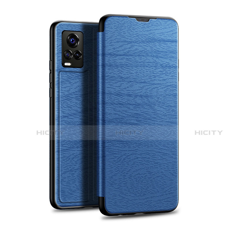 Custodia Portafoglio In Pelle Cover con Supporto L01 per Vivo V20 Pro 5G Blu