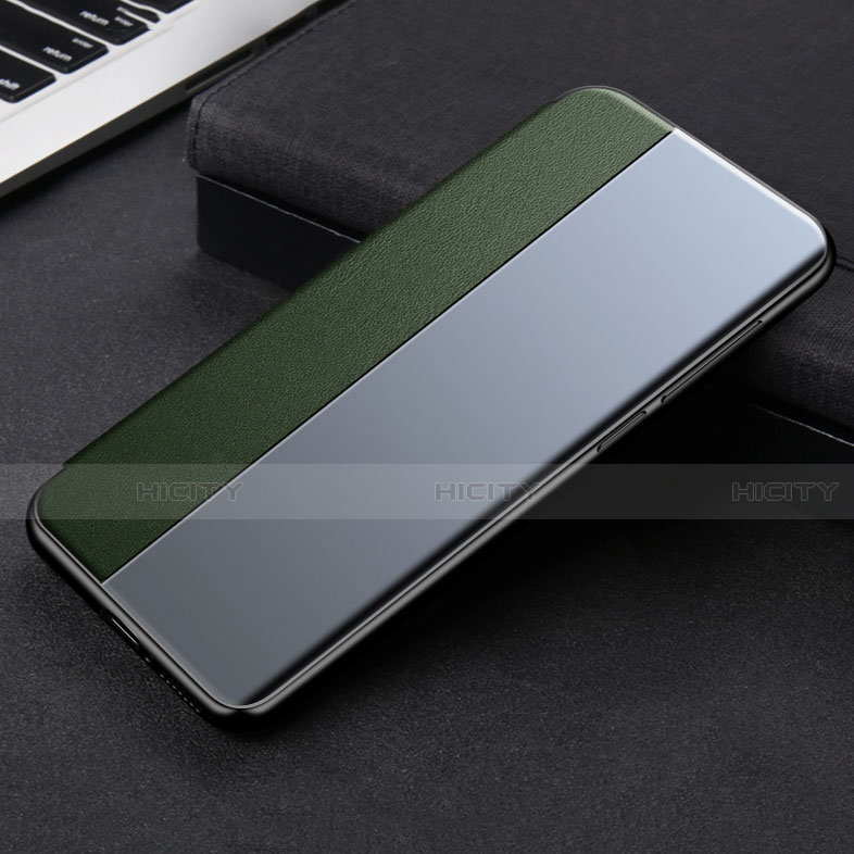 Custodia Portafoglio In Pelle Cover con Supporto L01 per Xiaomi Mi 11 Lite 4G Verde Notte