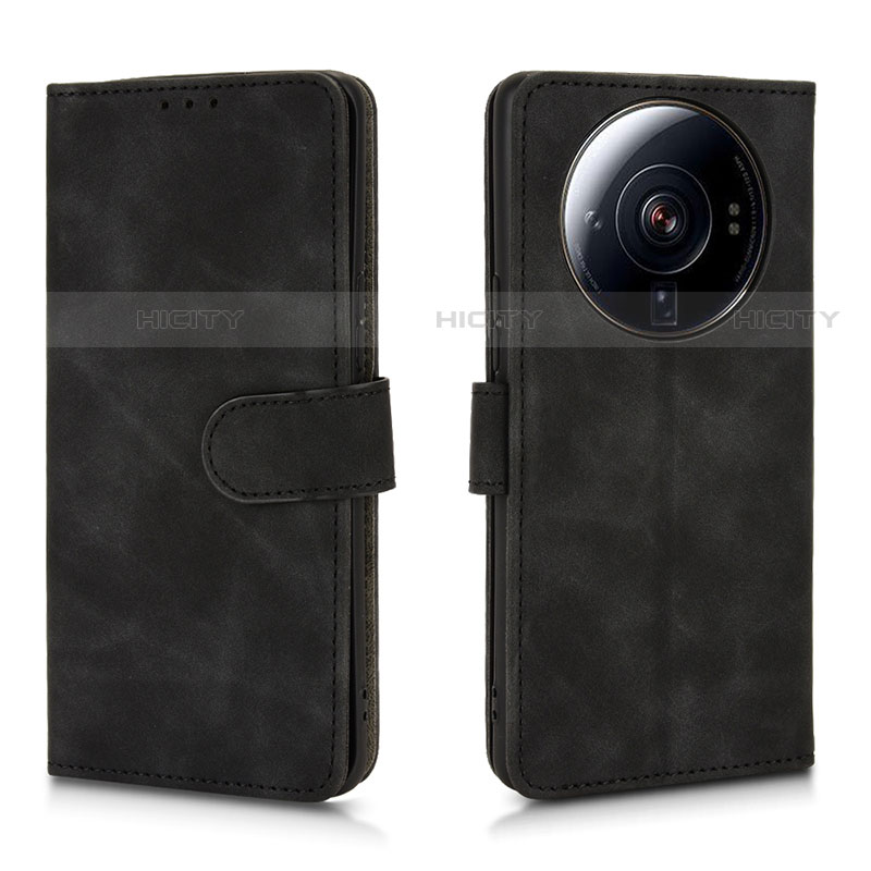 Custodia Portafoglio In Pelle Cover con Supporto L01 per Xiaomi Mi 12 Ultra 5G Nero