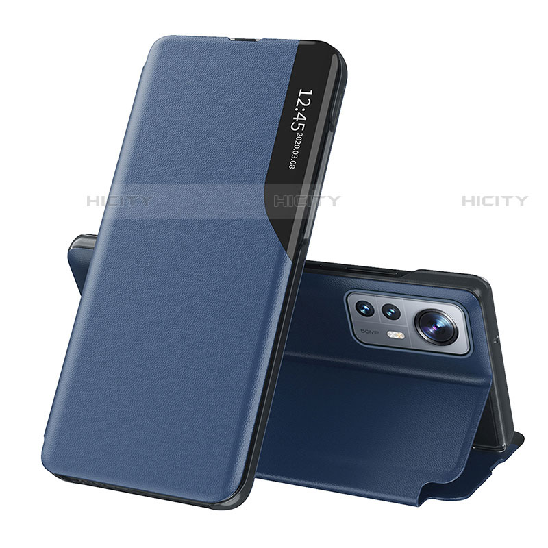 Custodia Portafoglio In Pelle Cover con Supporto L01 per Xiaomi Mi 12S Pro 5G Blu