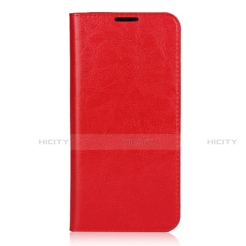 Custodia Portafoglio In Pelle Cover con Supporto L01 per Xiaomi Mi 9 Pro Rosso