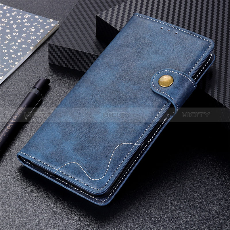 Custodia Portafoglio In Pelle Cover con Supporto L01 per Xiaomi POCO C31 Blu