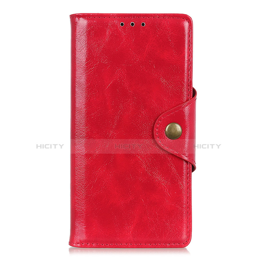 Custodia Portafoglio In Pelle Cover con Supporto L01 per Xiaomi Poco M2 Pro Rosso