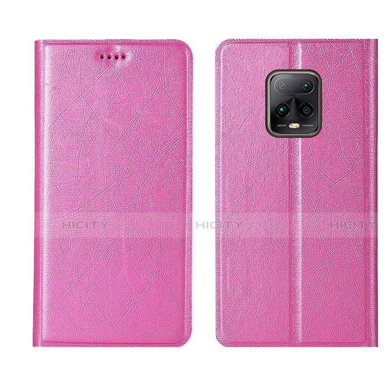 Custodia Portafoglio In Pelle Cover con Supporto L01 per Xiaomi Redmi 10X 5G Rosa