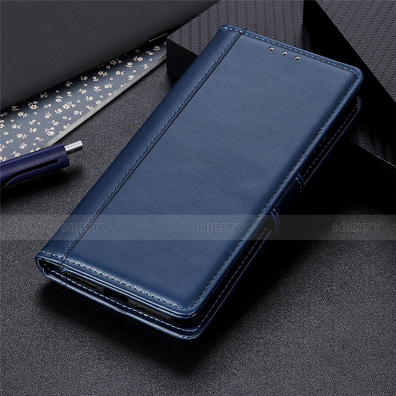 Custodia Portafoglio In Pelle Cover con Supporto L01 per Xiaomi Redmi 9 Blu