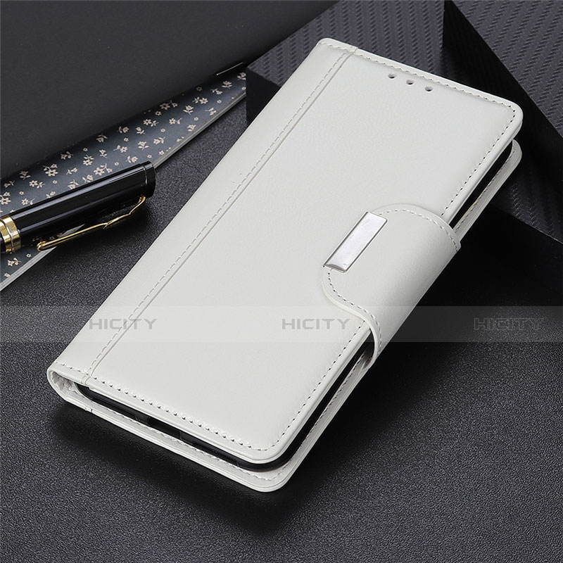 Custodia Portafoglio In Pelle Cover con Supporto L01 per Xiaomi Redmi 9AT Bianco