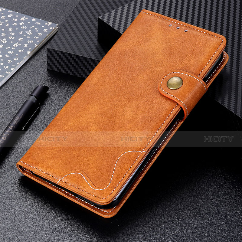 Custodia Portafoglio In Pelle Cover con Supporto L01 per Xiaomi Redmi 9C NFC Marrone