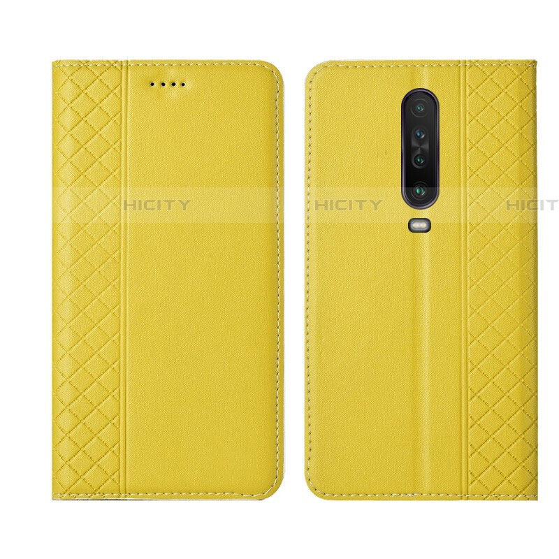 Custodia Portafoglio In Pelle Cover con Supporto L01 per Xiaomi Redmi K30 4G Giallo