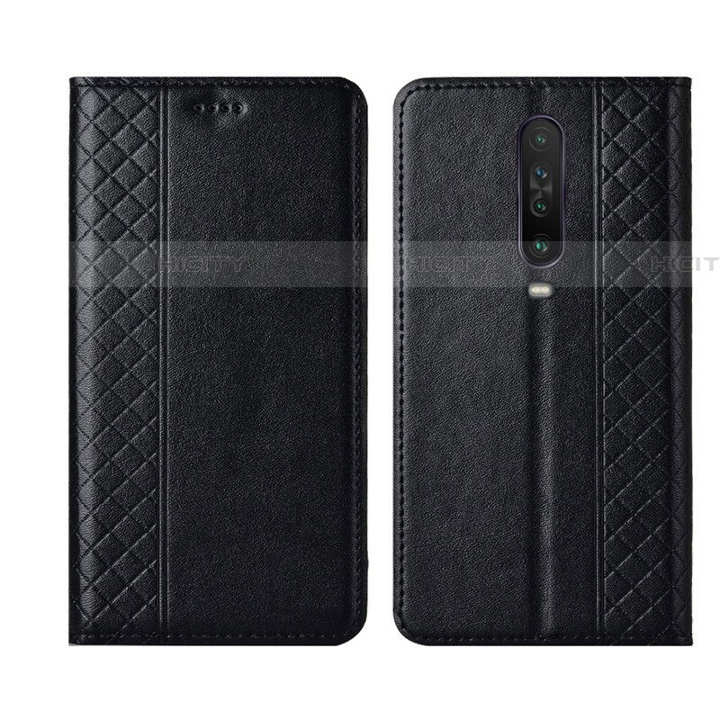 Custodia Portafoglio In Pelle Cover con Supporto L01 per Xiaomi Redmi K30 4G Nero