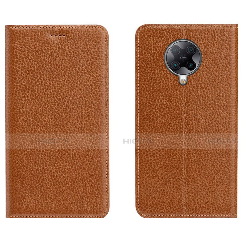 Custodia Portafoglio In Pelle Cover con Supporto L01 per Xiaomi Redmi K30 Pro Zoom Arancione