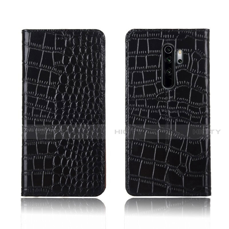 Custodia Portafoglio In Pelle Cover con Supporto L01 per Xiaomi Redmi Note 8 Pro Nero