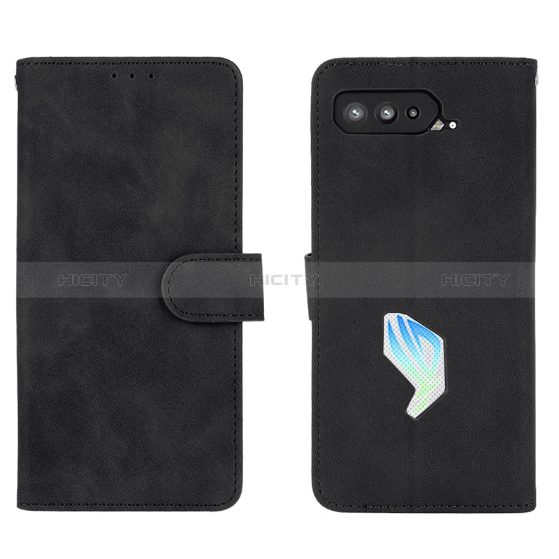 Custodia Portafoglio In Pelle Cover con Supporto L01Z per Asus ROG Phone 5 Pro Nero