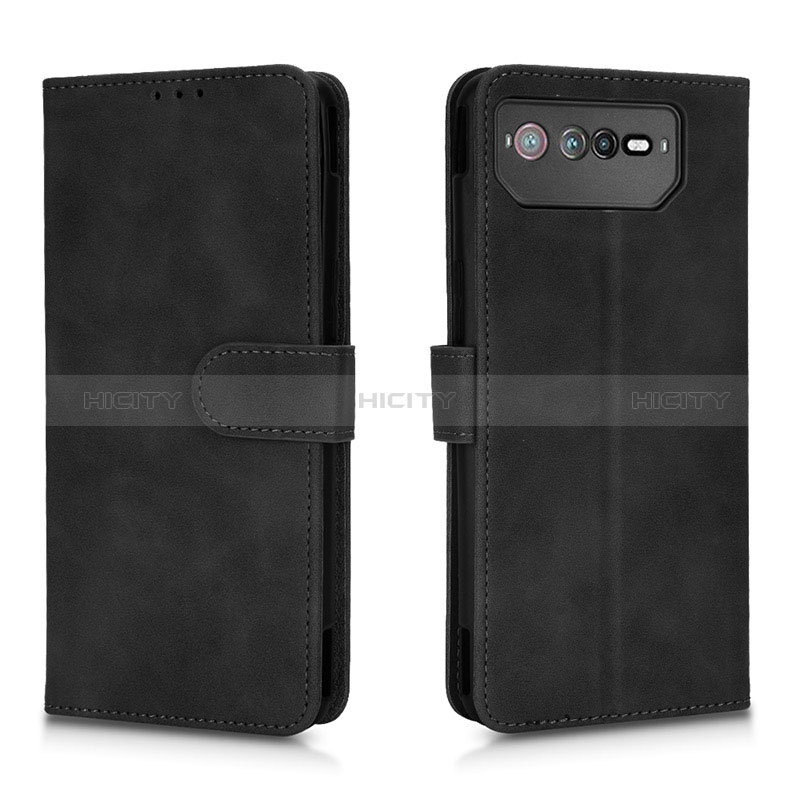 Custodia Portafoglio In Pelle Cover con Supporto L01Z per Asus ROG Phone 6 Nero