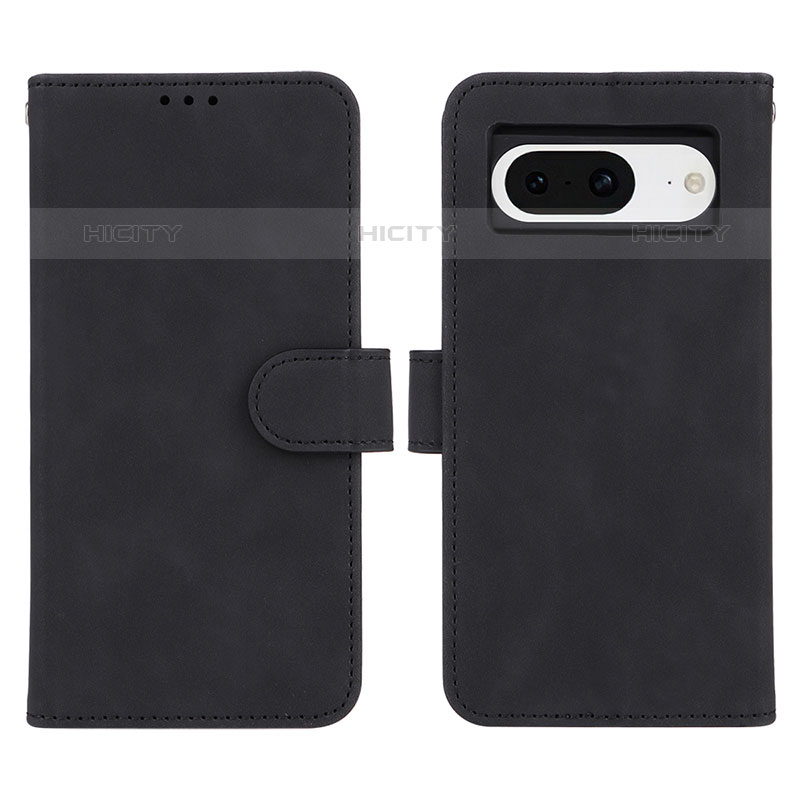 Custodia Portafoglio In Pelle Cover con Supporto L01Z per Google Pixel 8 5G Nero