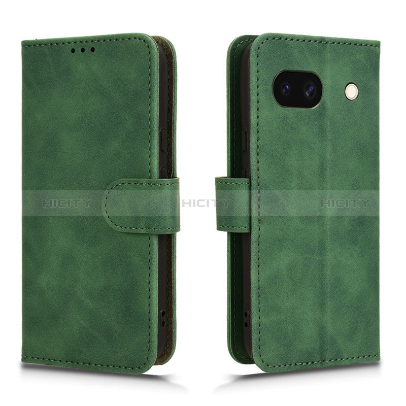 Custodia Portafoglio In Pelle Cover con Supporto L01Z per Google Pixel 8a 5G Verde