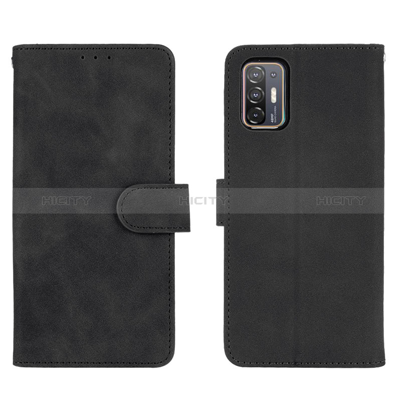 Custodia Portafoglio In Pelle Cover con Supporto L01Z per HTC Desire 21 Pro 5G Nero