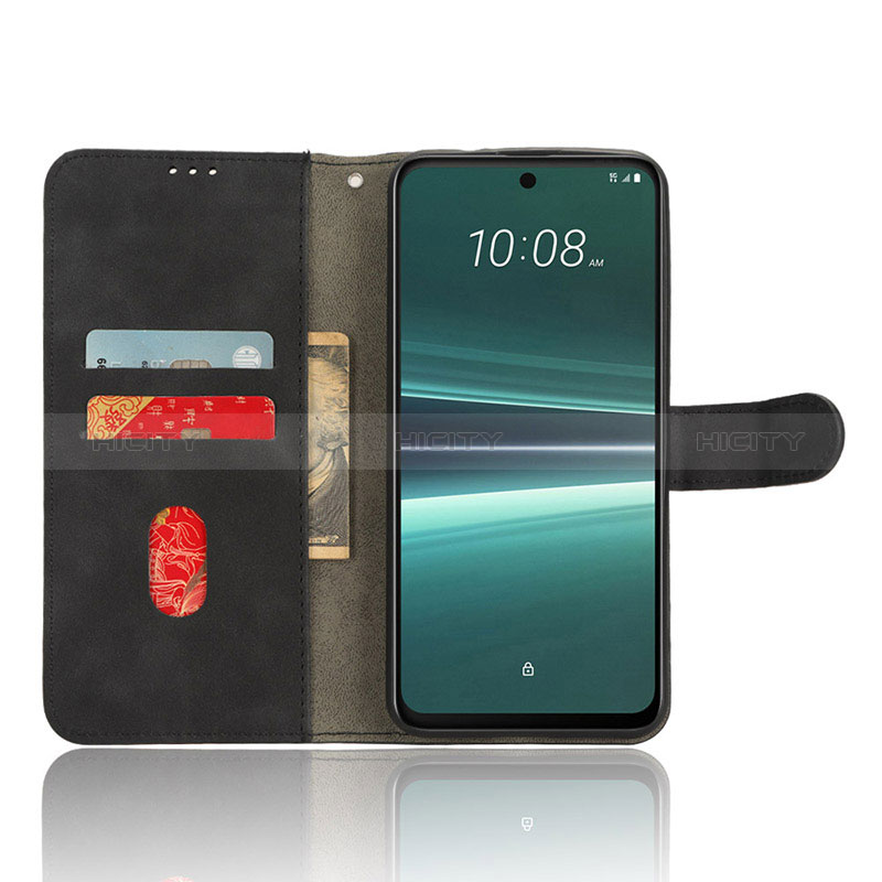 Custodia Portafoglio In Pelle Cover con Supporto L01Z per HTC U23 5G