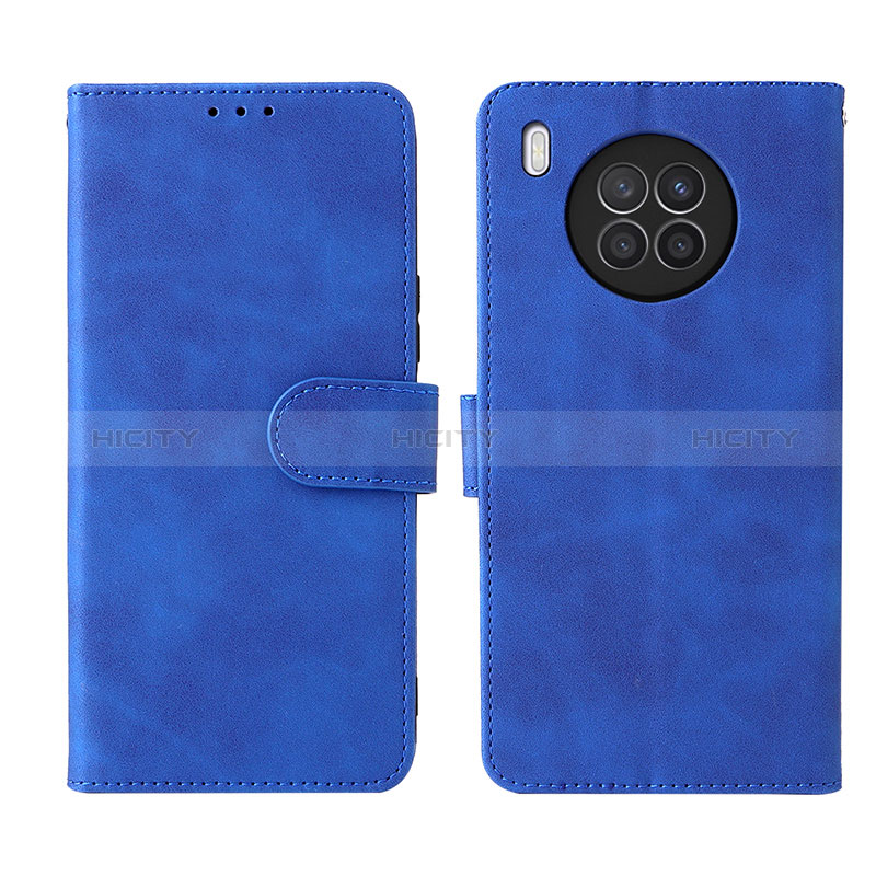 Custodia Portafoglio In Pelle Cover con Supporto L01Z per Huawei Honor 50 Lite Blu