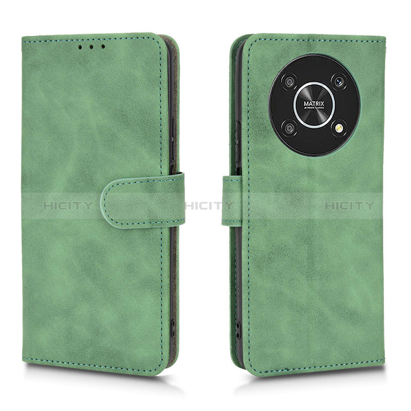 Custodia Portafoglio In Pelle Cover con Supporto L01Z per Huawei Honor Magic4 Lite 5G Verde