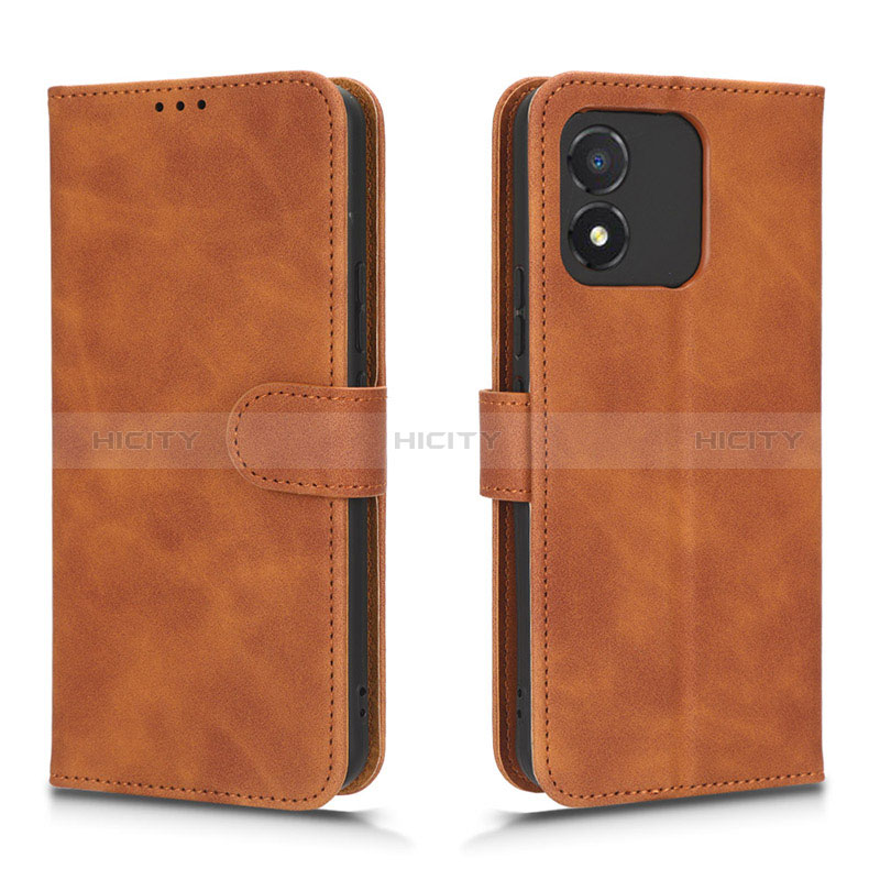 Custodia Portafoglio In Pelle Cover con Supporto L01Z per Huawei Honor X5 Marrone